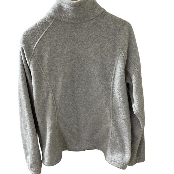 Columbia Benton Springs Women’s Fleece Jacket Gray XL Full Zip Mock Neck Casual - Picture 6 of 6